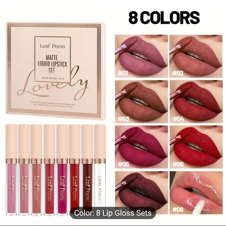 Leaf Poem Matte Liquid Lipstick Set - 8 Colors - photo 2