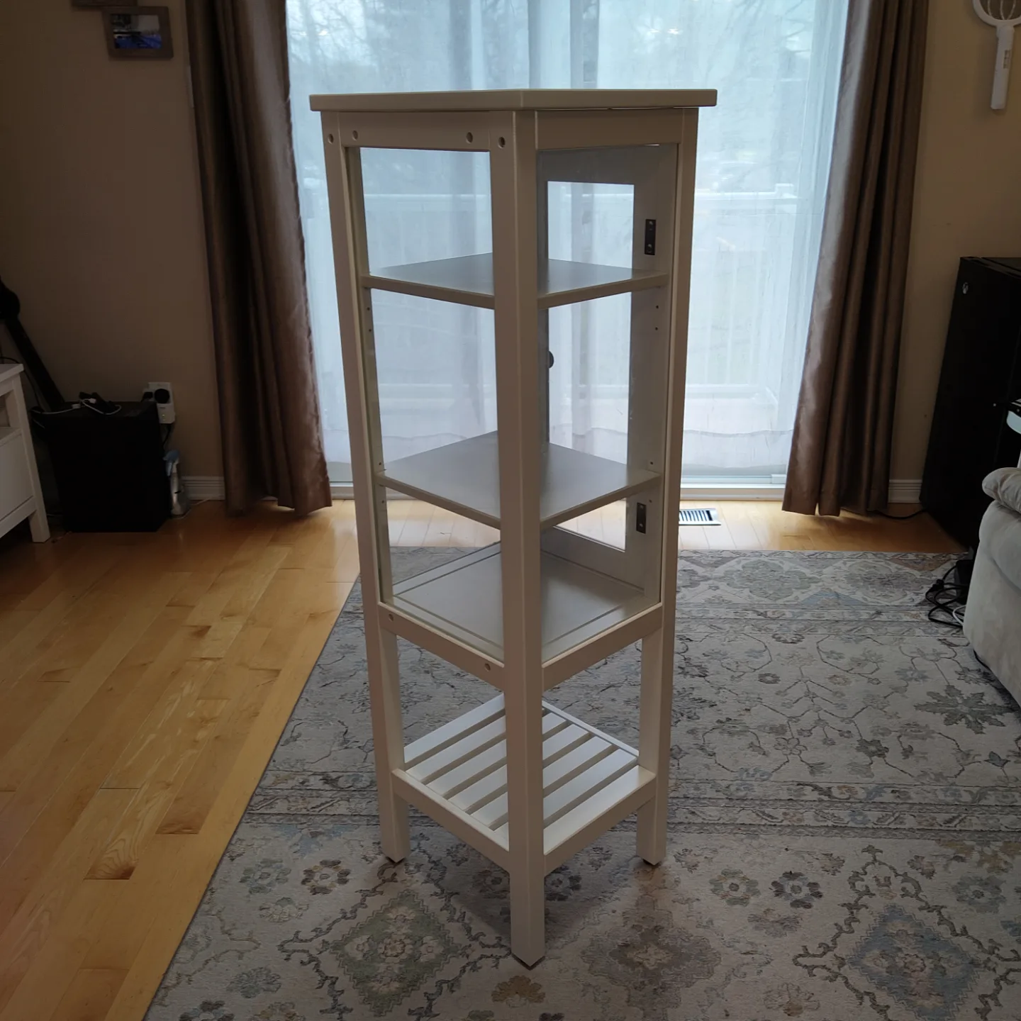 IKEA Hemnes White Cabinet with Glass Door image indicator(4)