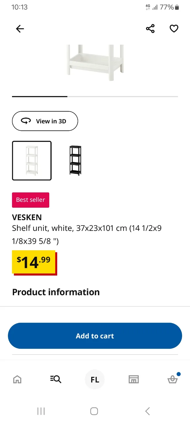 2 ikea vesken white cart organizers image indicator(3)