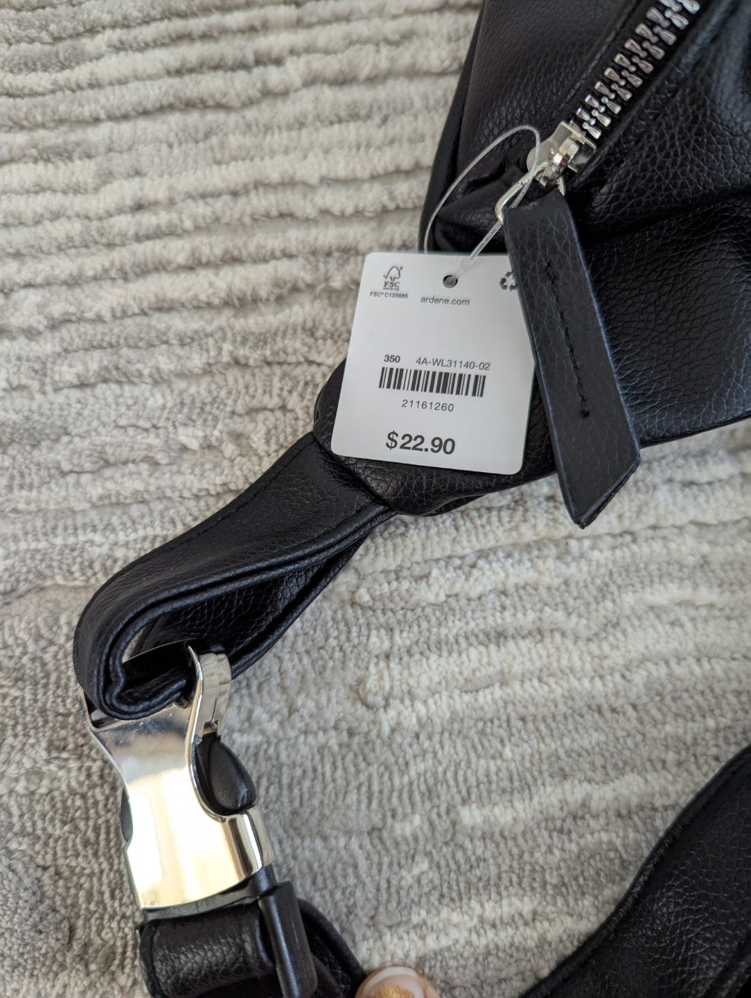 New Black Faux Leather Bag - photo 2