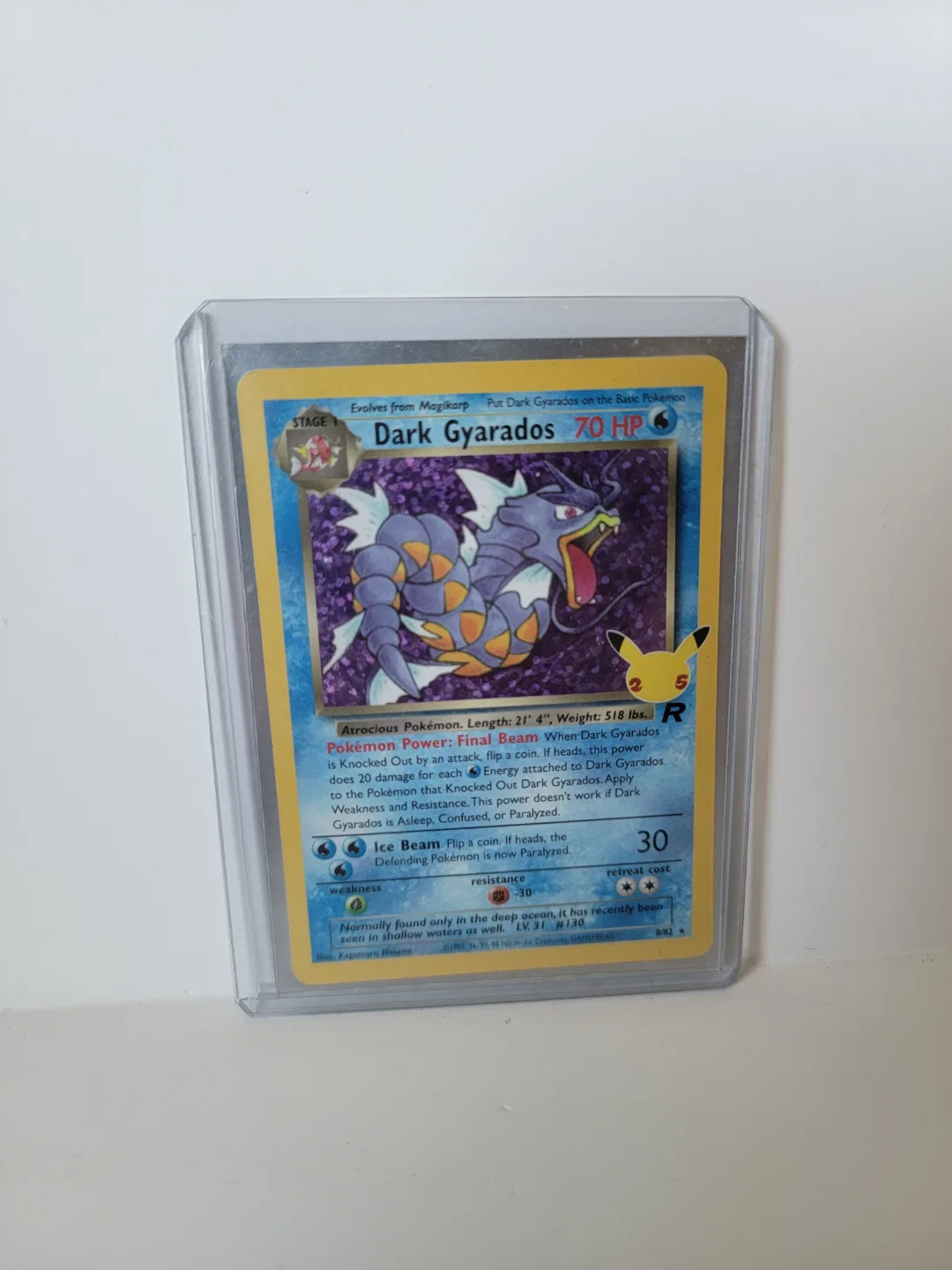 Pokemon Dark Gyrados Card - 1st Edition thumbnail