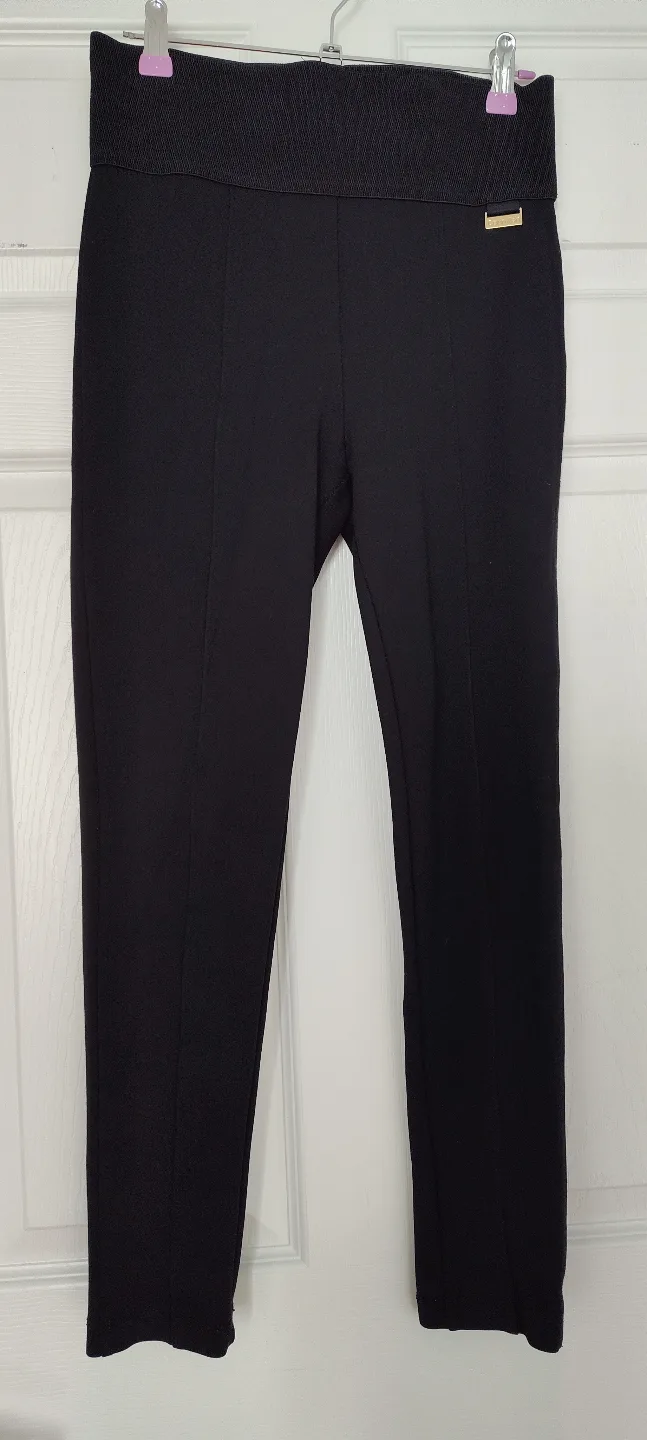 Calvin Klein high-rise waist black pants thumbnail