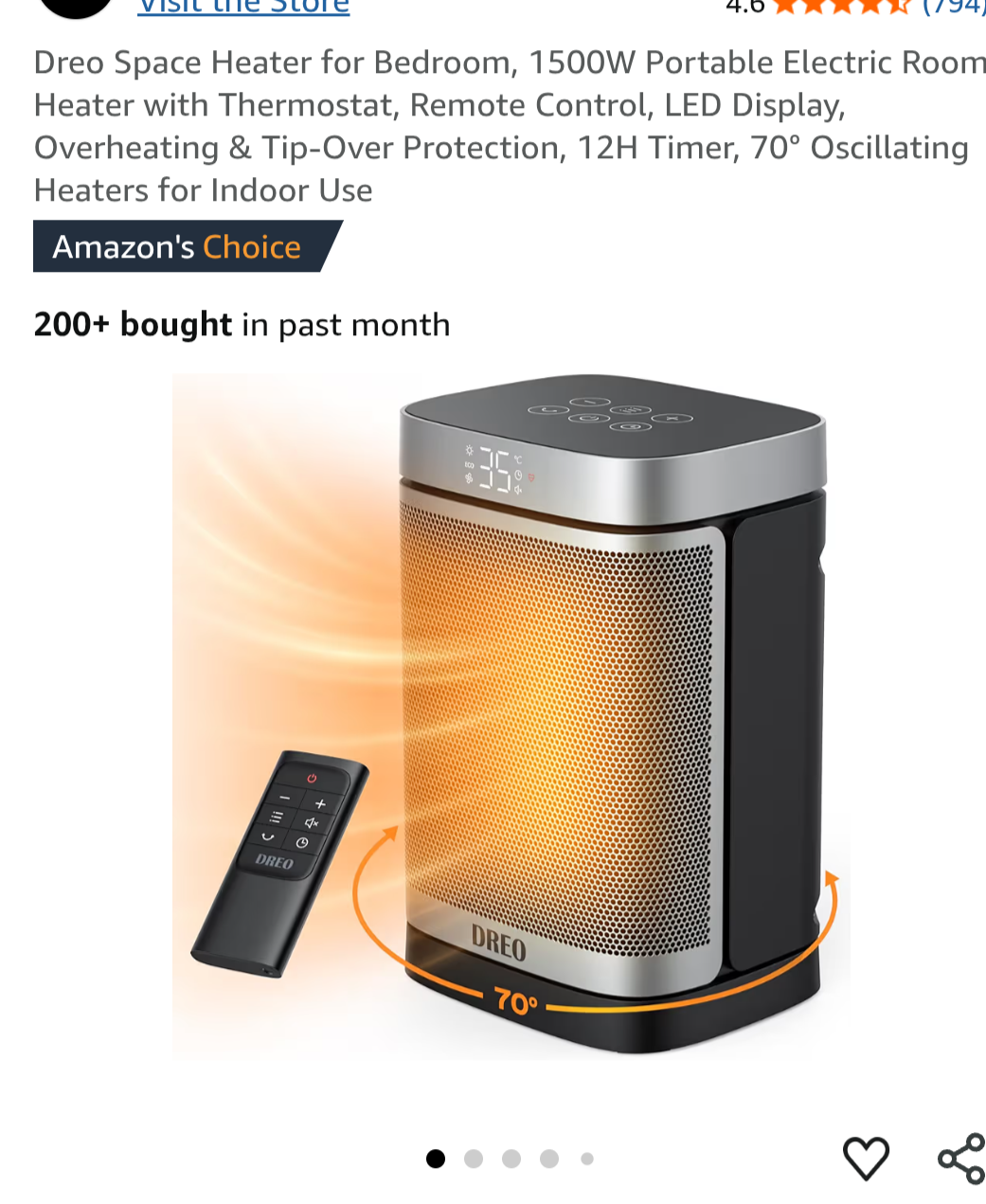 Dreo Portable Electric Heater