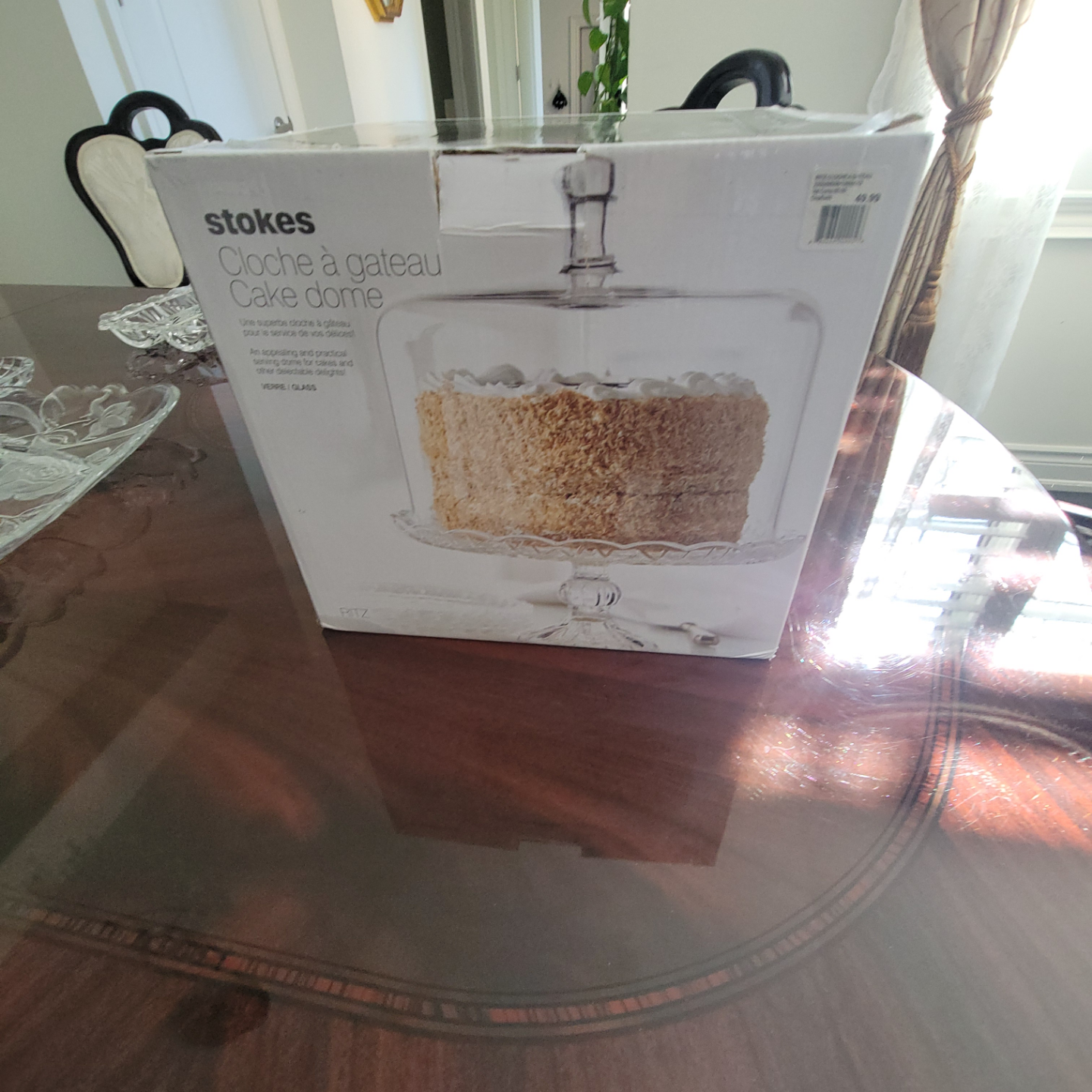Stokes Glass Cake Dome with Stand - photo 2