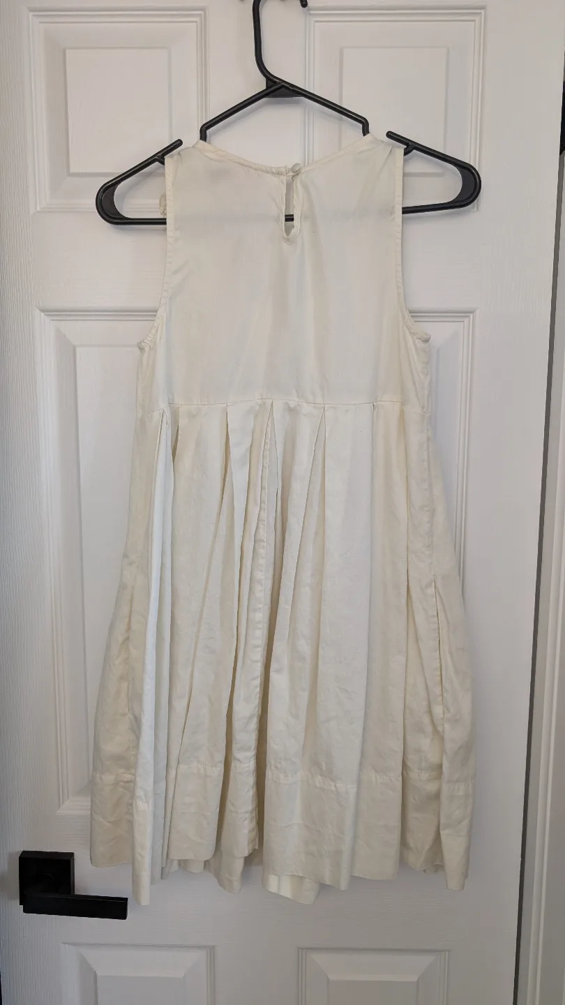 H&M Cream Ruffled Sundress XS image indicator(3)