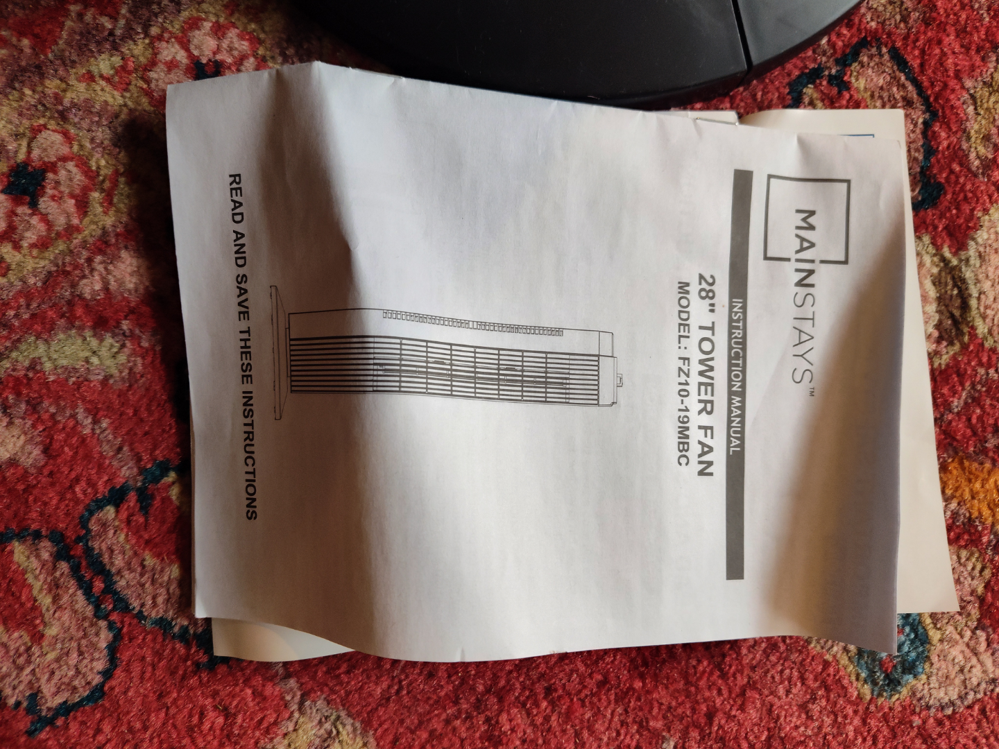 Mainstays 28-Inch Oscillating Tower Fan - photo 4