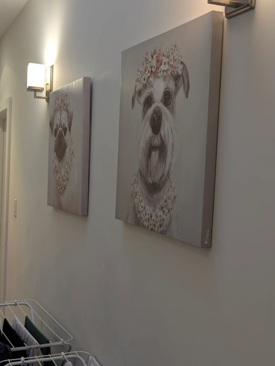 Pair of Dog Portrait Canvas Art image indicator(2)