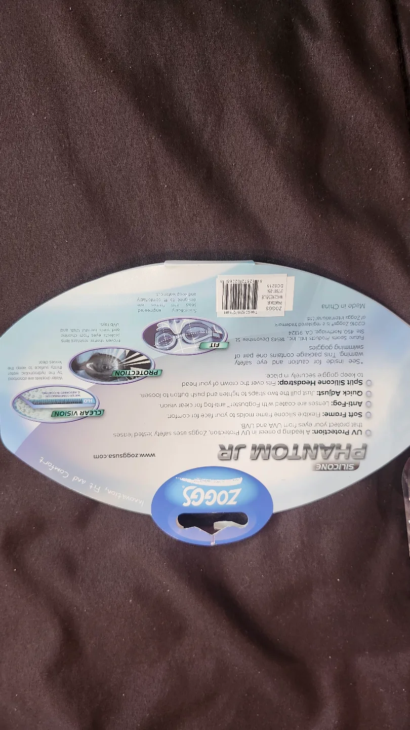 Zoggs Phantom Jr. Silicone Swimming Goggles image indicator(2)