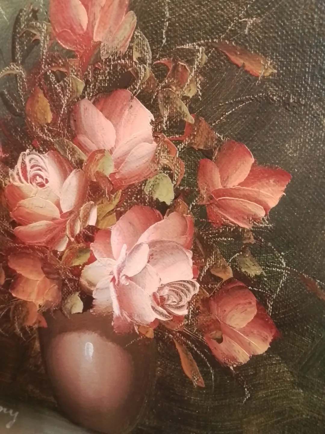 Vintage Framed Floral Painting by Amy image indicator(4)