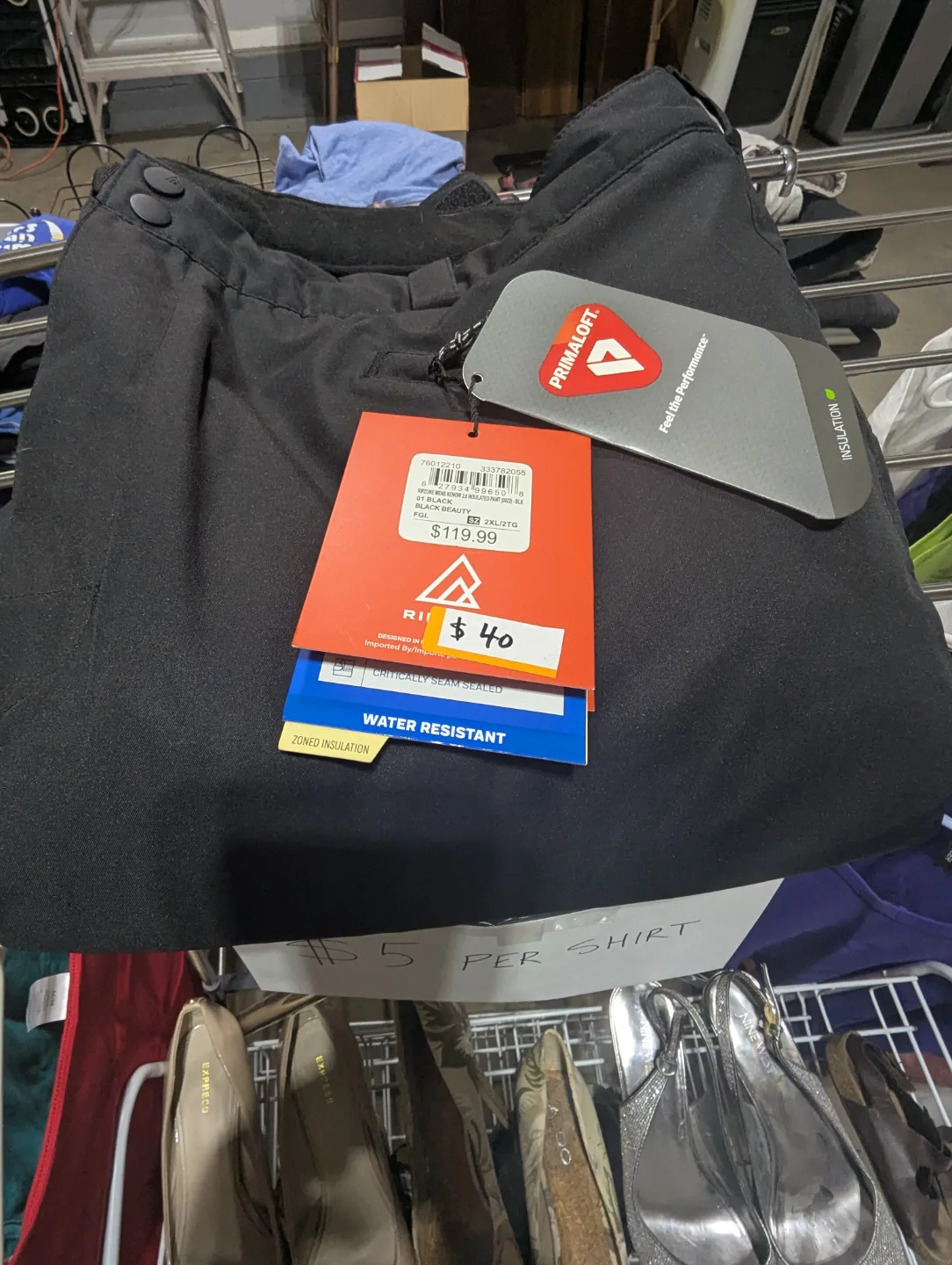 Ripzone Insulated Black Snow Pants