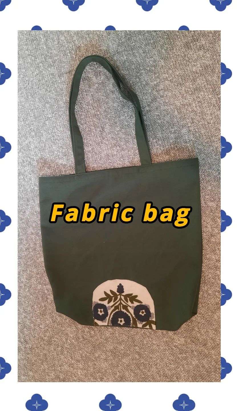 Fabric Bag with Floral Embroidery thumbnail