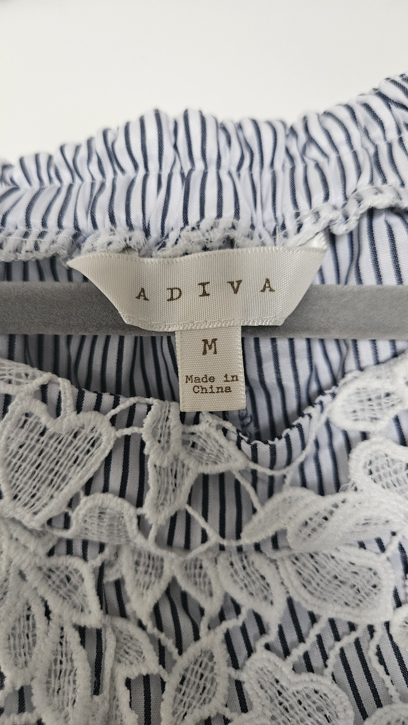 ADIVA Women's Size Medium White Lace Shorts - photo 4