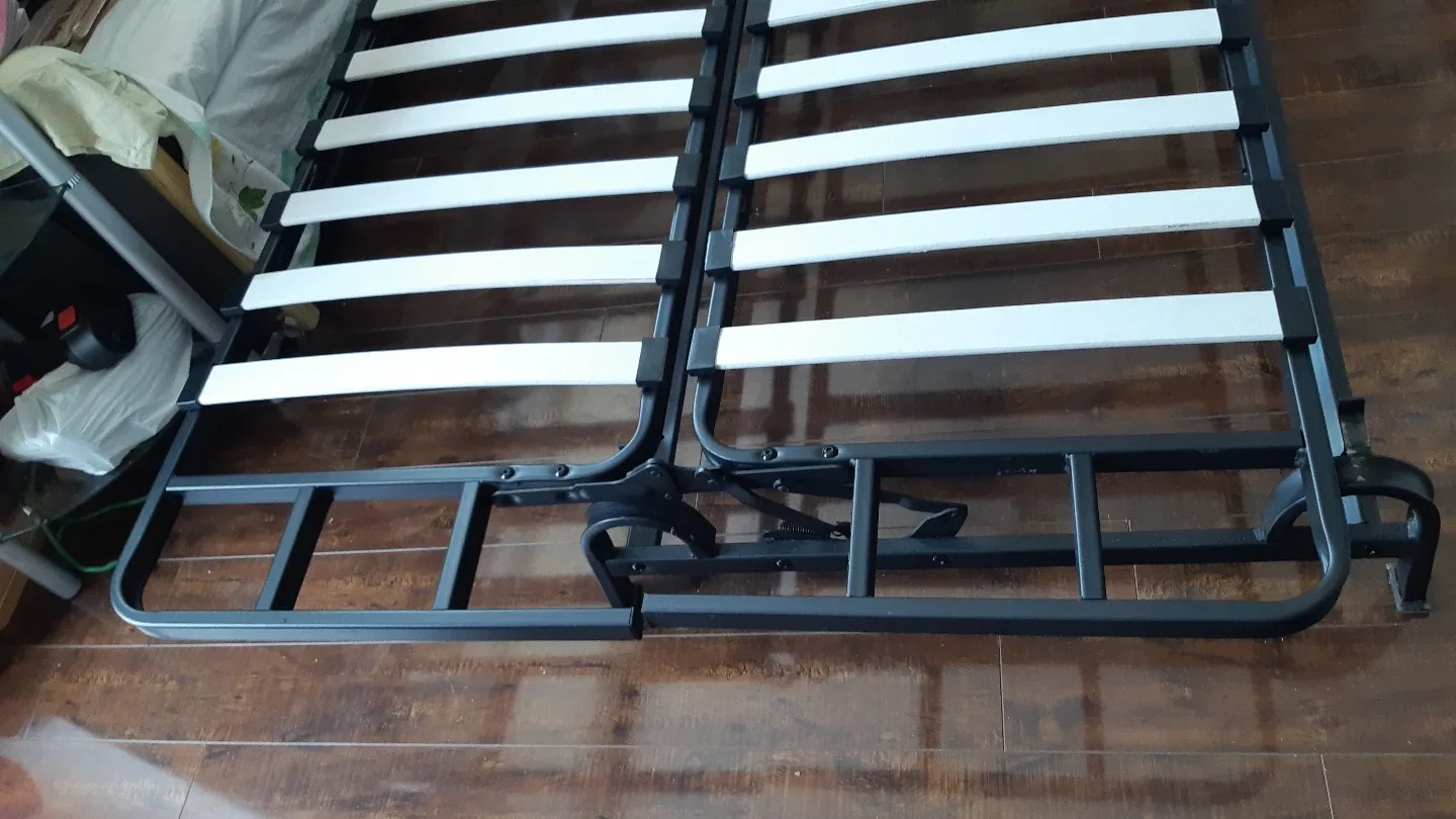 double size strong metal bed frame in great condition image indicator(2)