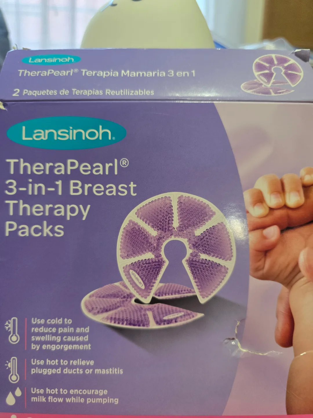 Lansinoh TheraPearl 3-in-1 Breast Therapy Pad image indicator(2)