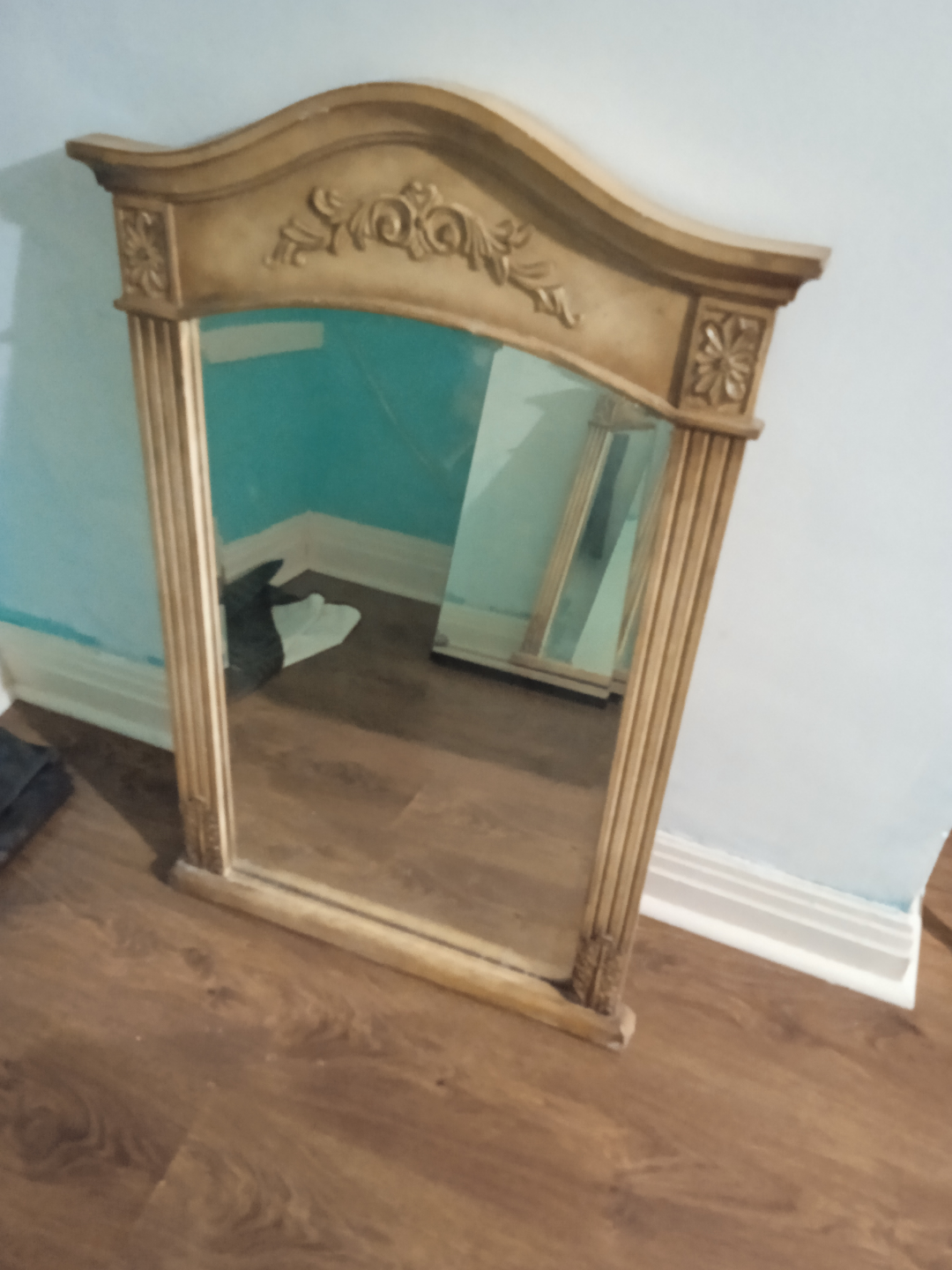 Ornate Wooden Wall Mirror