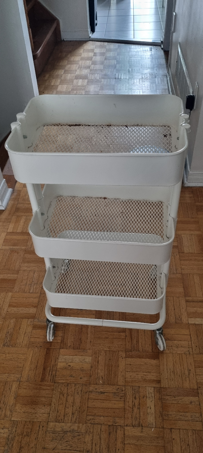 IKEA RÅSKOG 3-tier Utility Cart - White