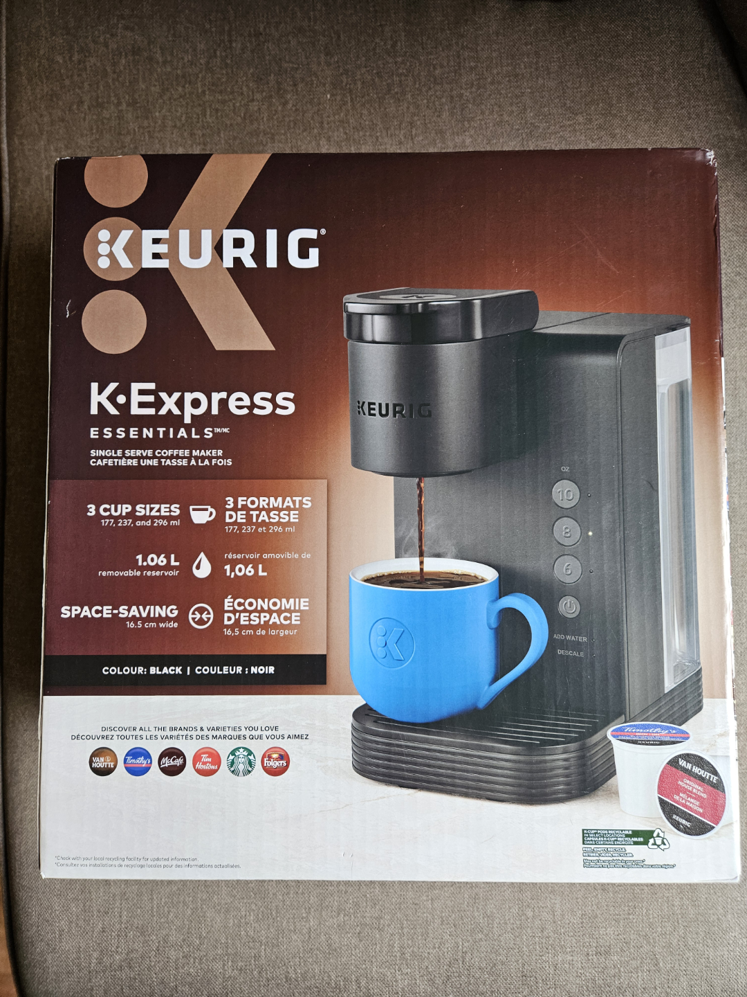 Keurig K-Express Essentials Coffee Maker. K-Cup pod