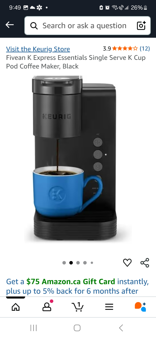 Keurig K-Express Essentials Coffee Maker. K-Cup pod - photo 2