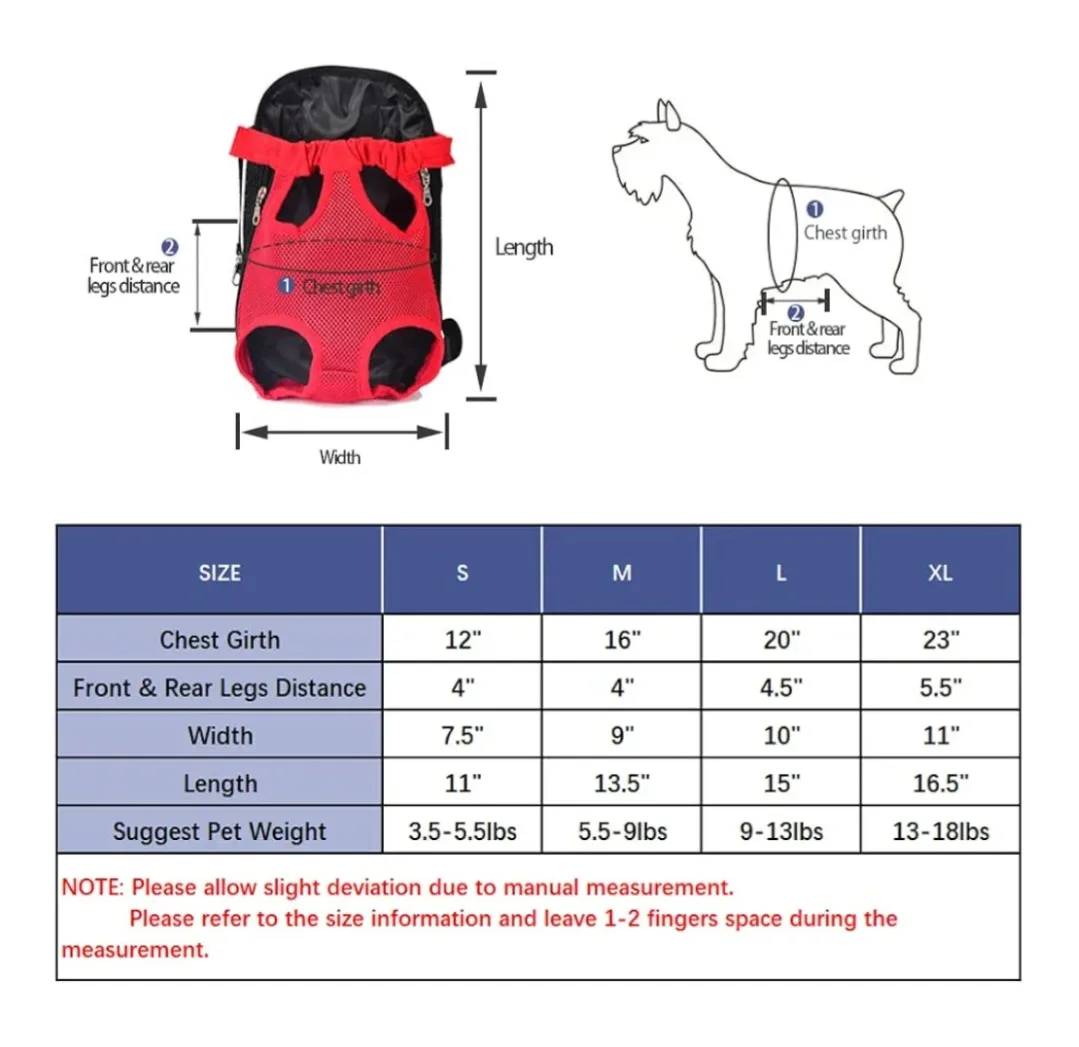 Pet Carrier Backpack - Red - Size L image indicator(4)