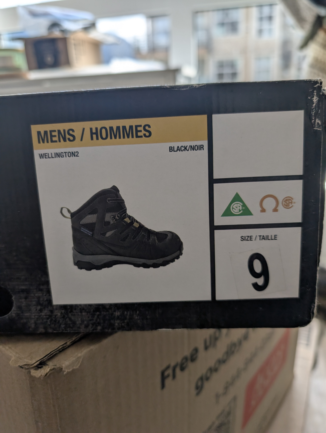 Men's Steel Toe Boots - Size 9