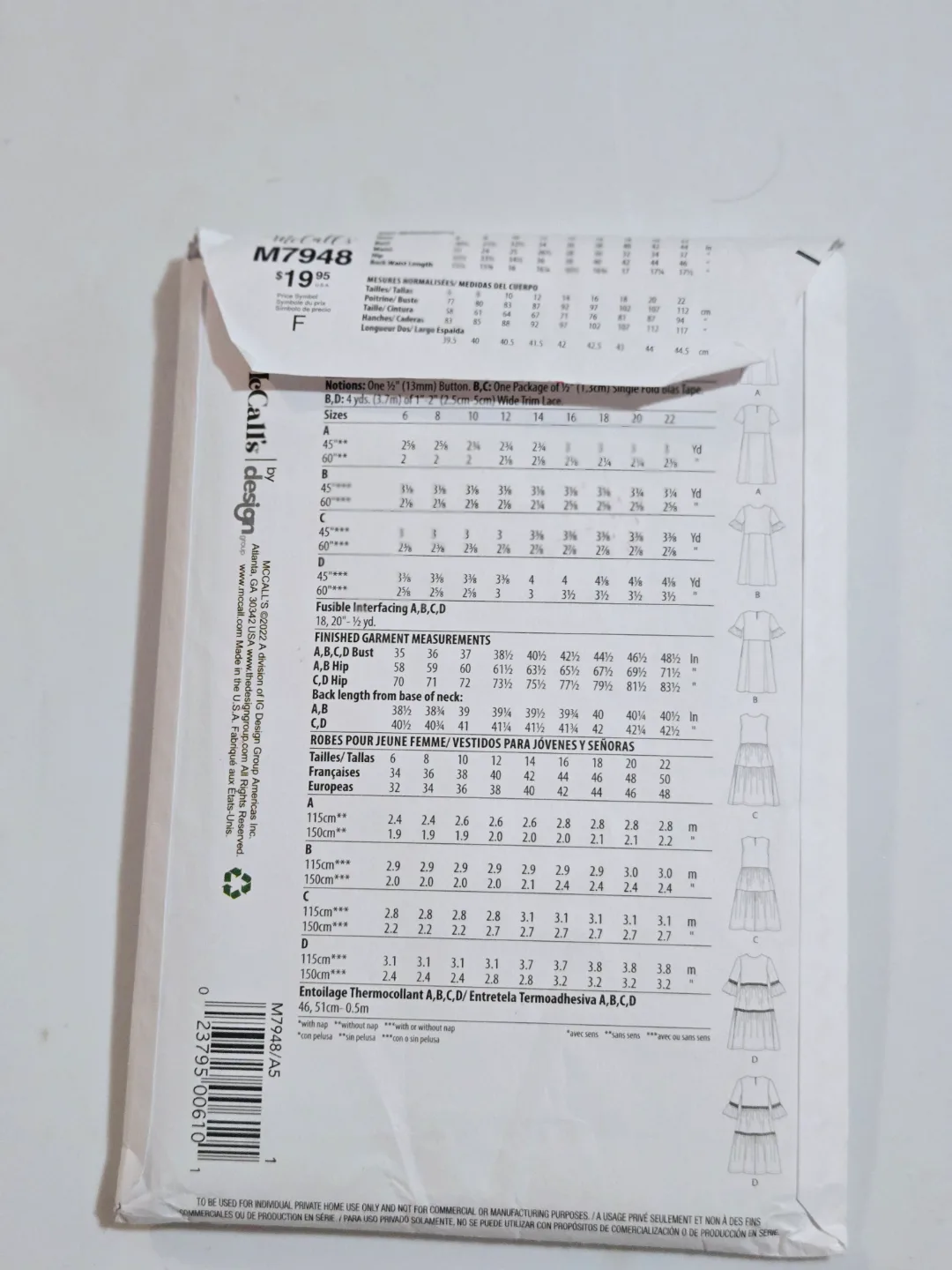 3 NEW Unopened Sewing Dress Patterns By McCalls 💞 image indicator(7)