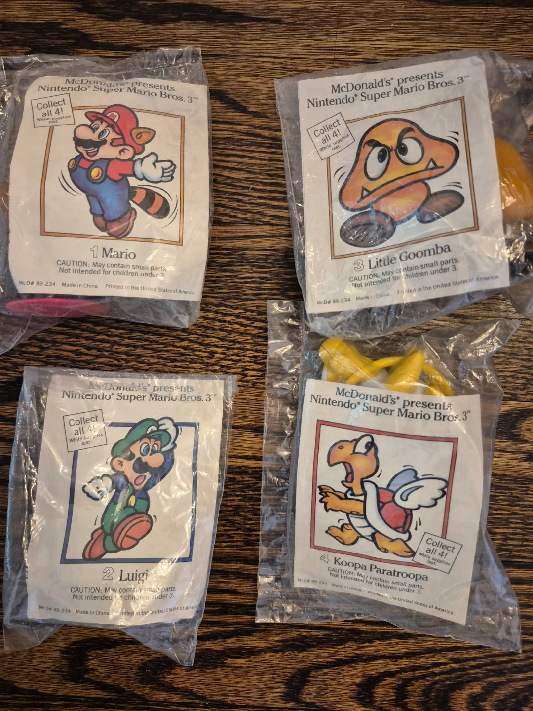 Vintage 1989 McDonald's Super Mario Bros 3 Happy Meal Toys image indicator(2)