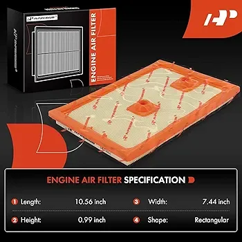 Engine Air Filter Compatible w Audi A3 16-2018 & VW Jetta image indicator(4)