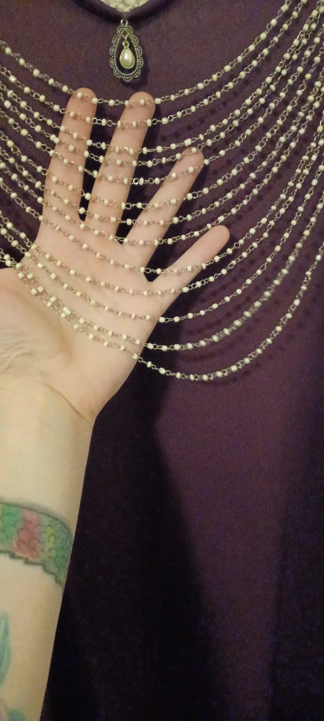 Unique Crochet & Beaded Dress image indicator(4)