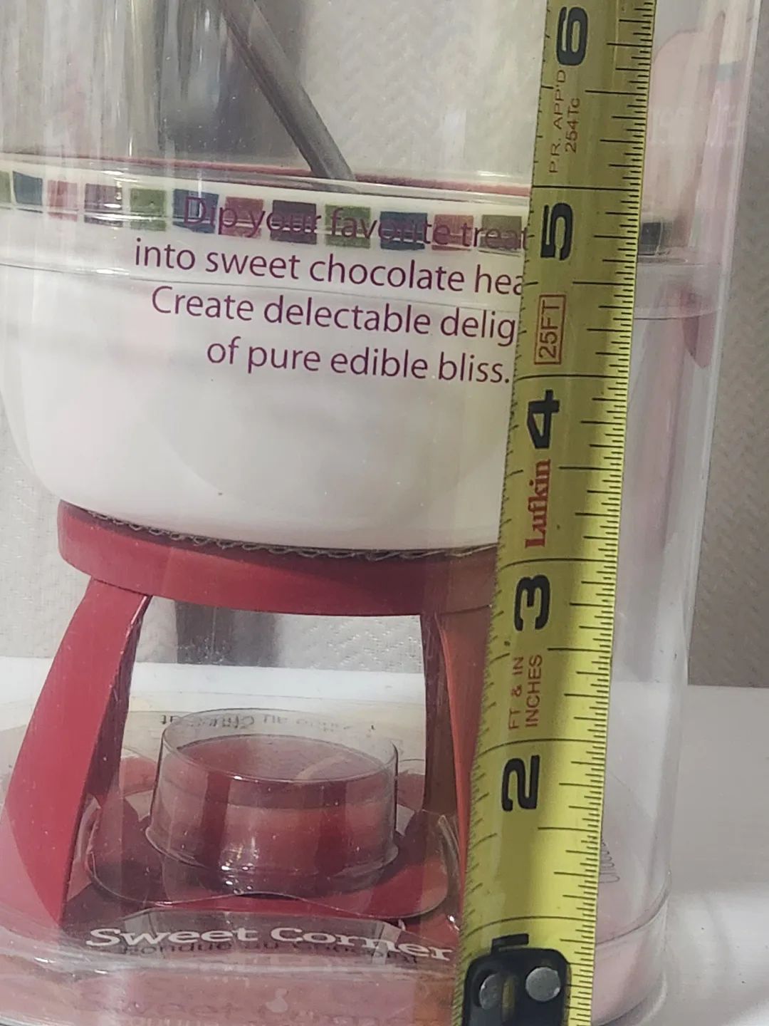 Joie Sweet Corner Chocolate Fondue Set Ceramic Candle image indicator(6)