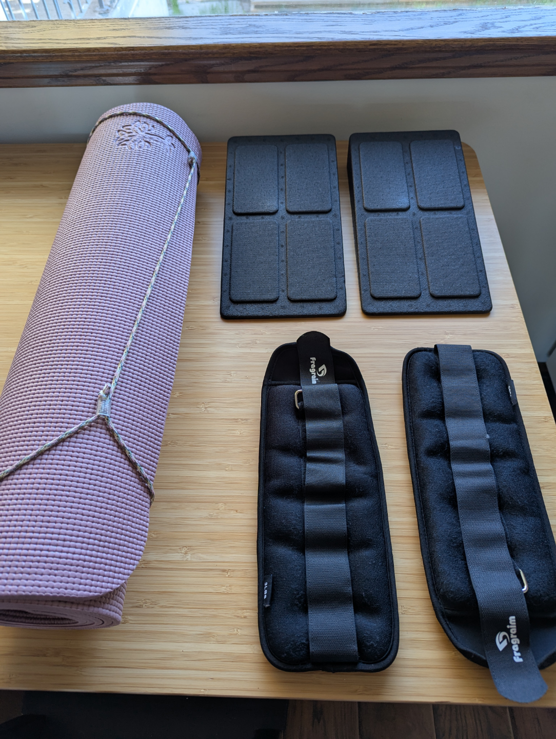 Ankle Weights, Yoga Mat, Slant Boards (see description)