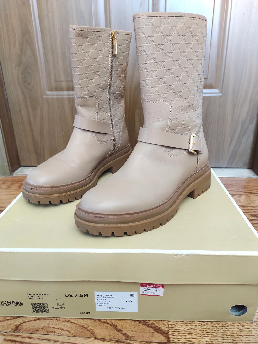 Michael Kors Women's Leather Boots, Size 7.5M image indicator(2)