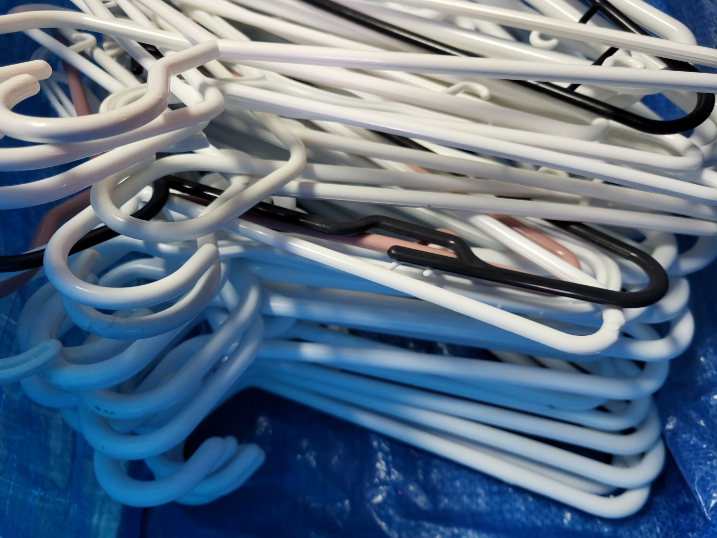 Bag of Plastic Clothes Hangers - photo 3