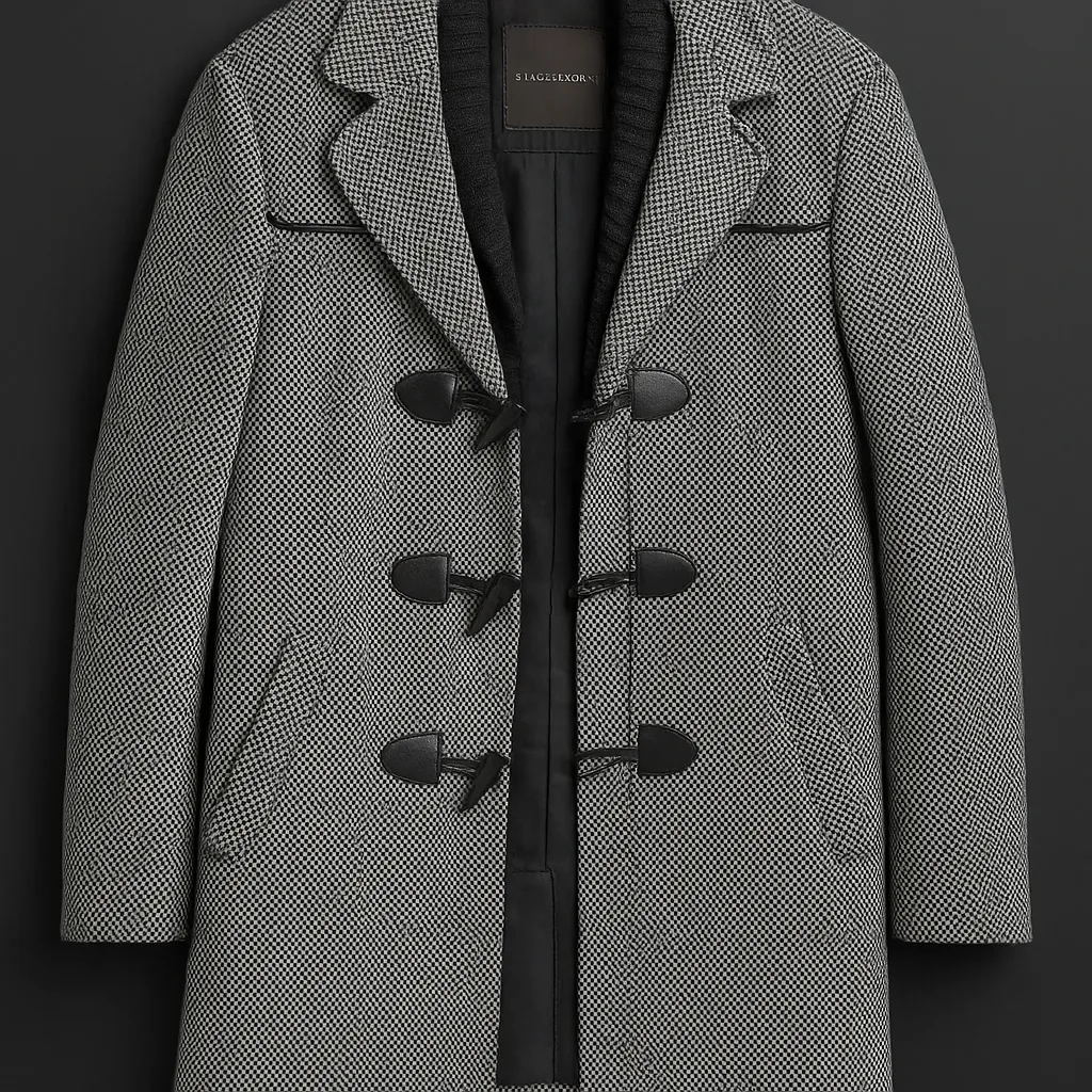 Sfagelfors Grey & Black Toggle Coat thumbnail