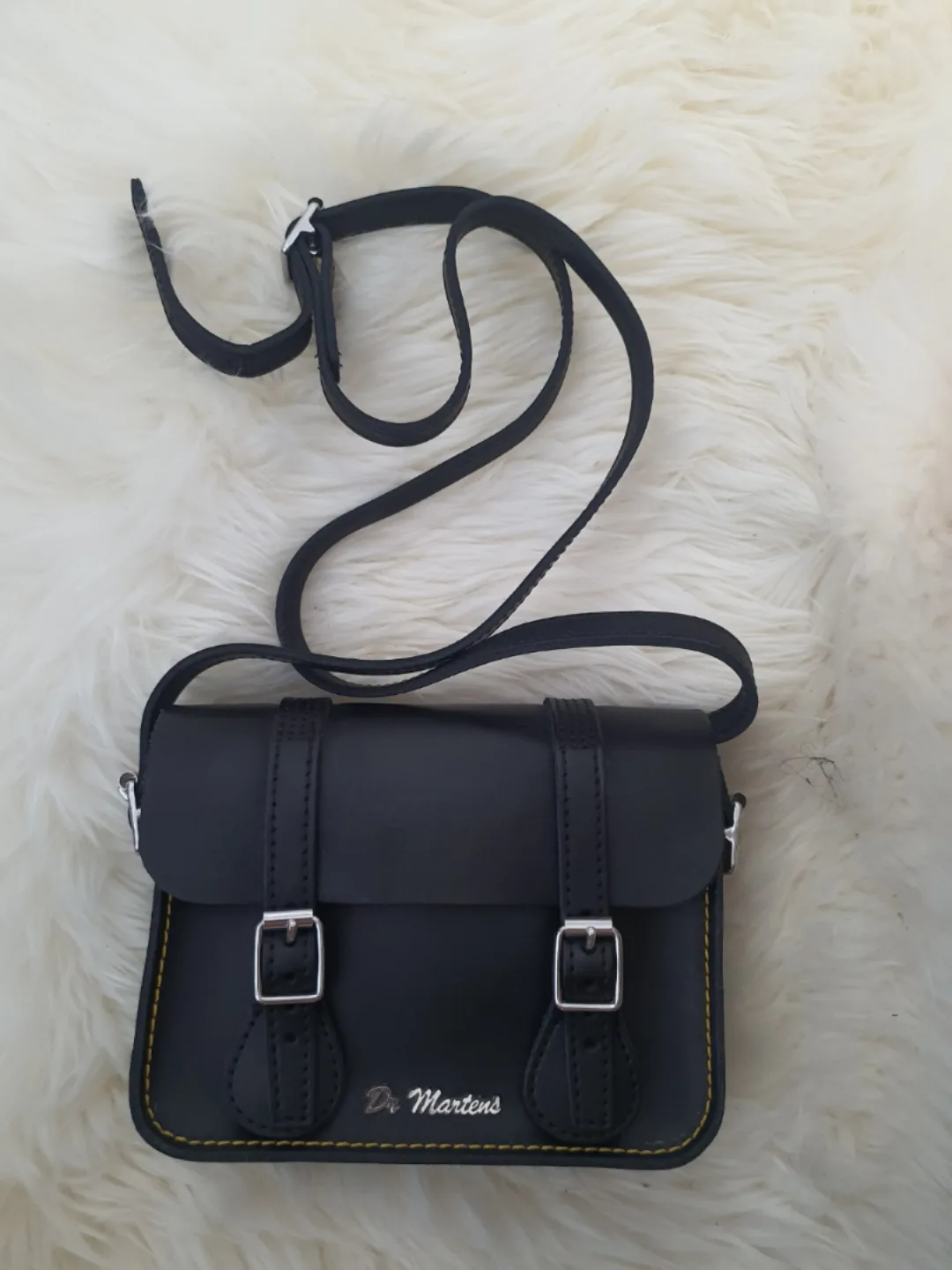 Dr. Martens Black Leather Satchel Bag image indicator(2)
