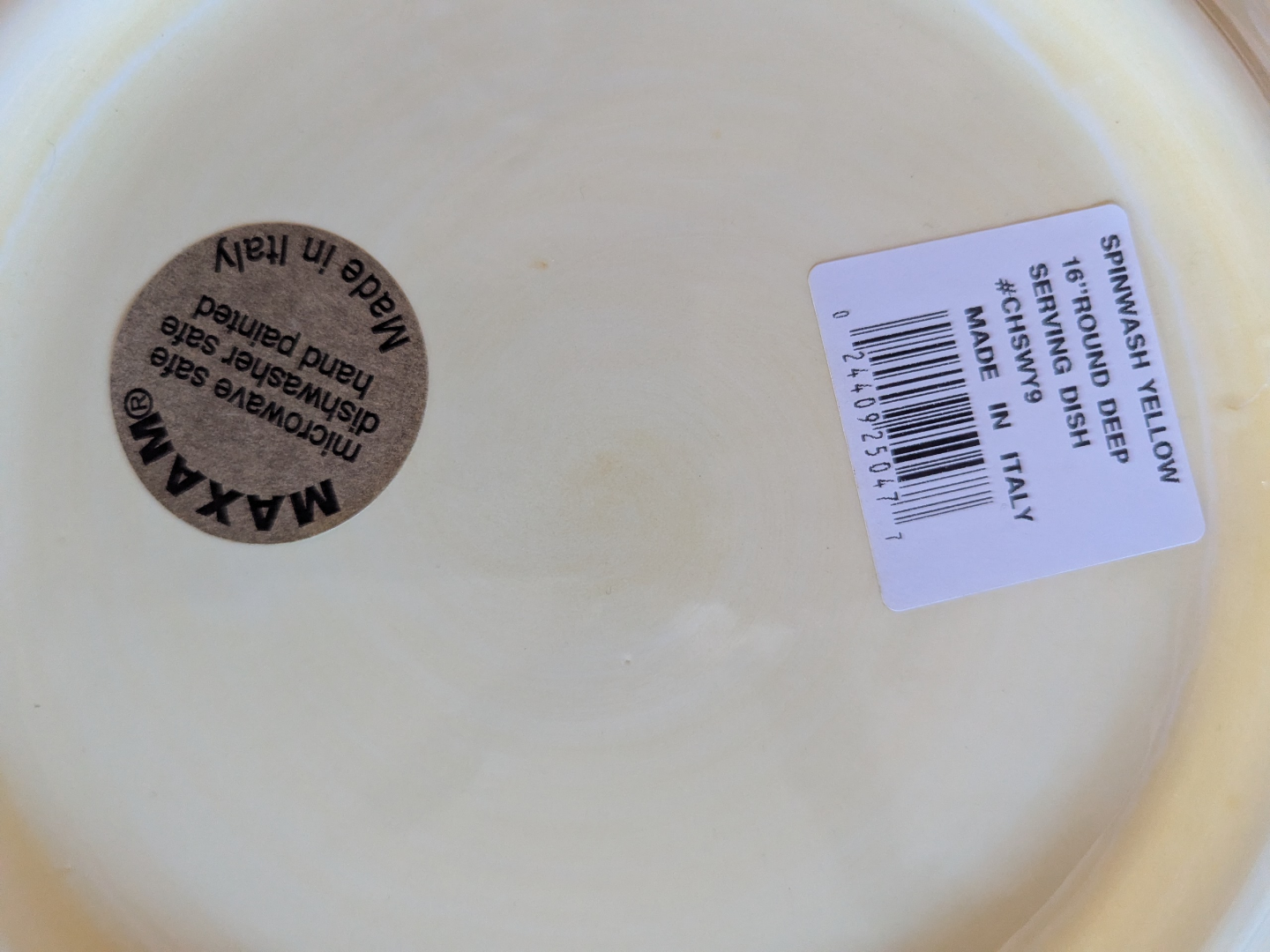 MAXM Spinwash Yellow Serving Dish & Creamer Set - photo 3