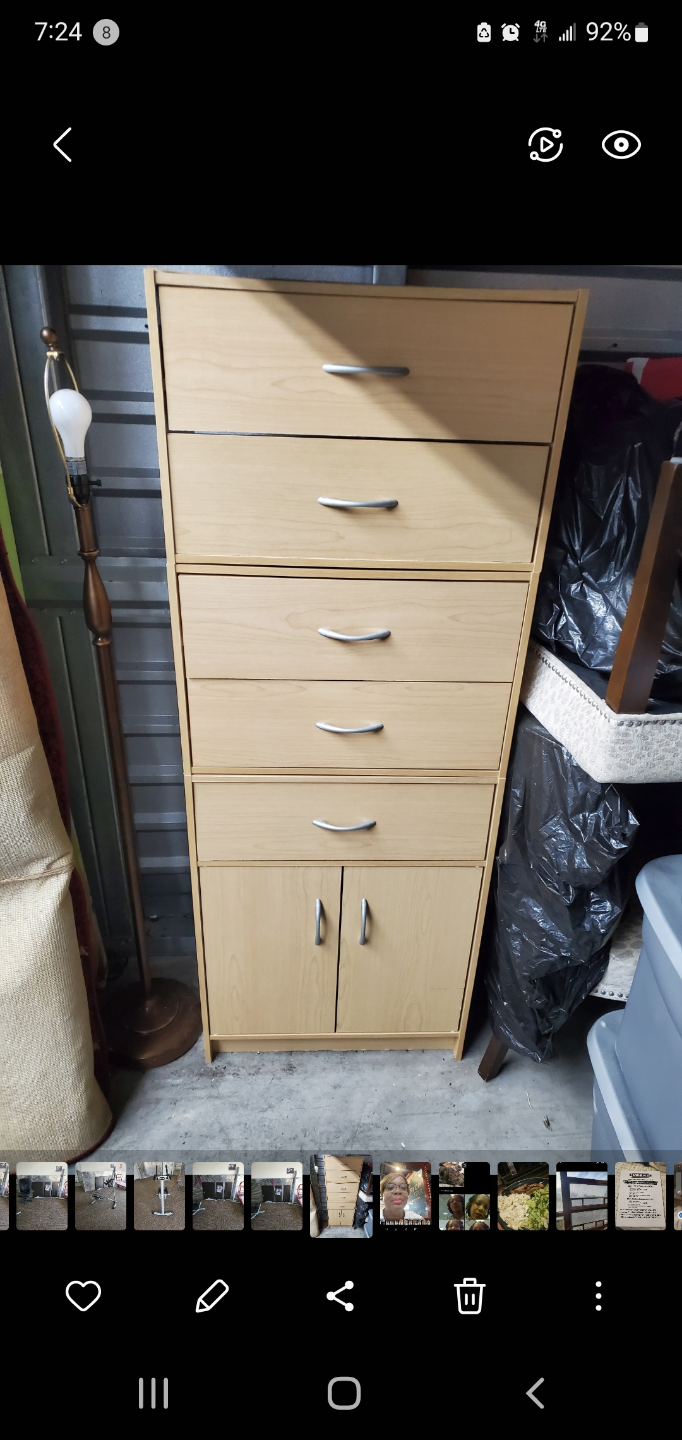 Tall Wooden Chest of Drawers