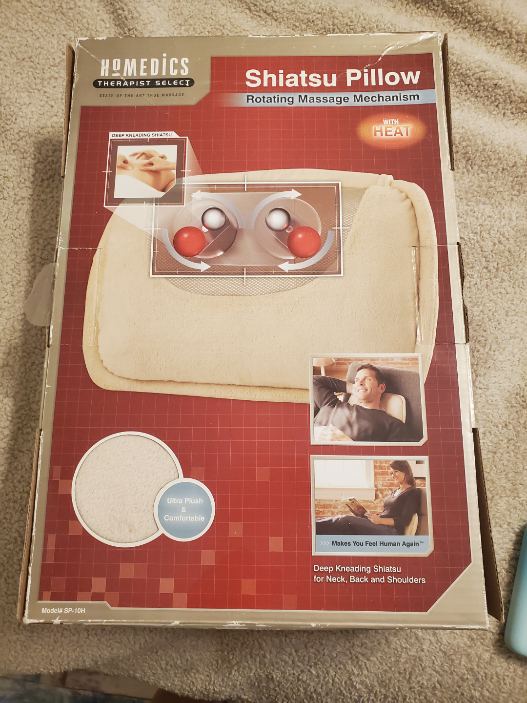 Homedics Shiatsu Pillow with Heat - Gently Used