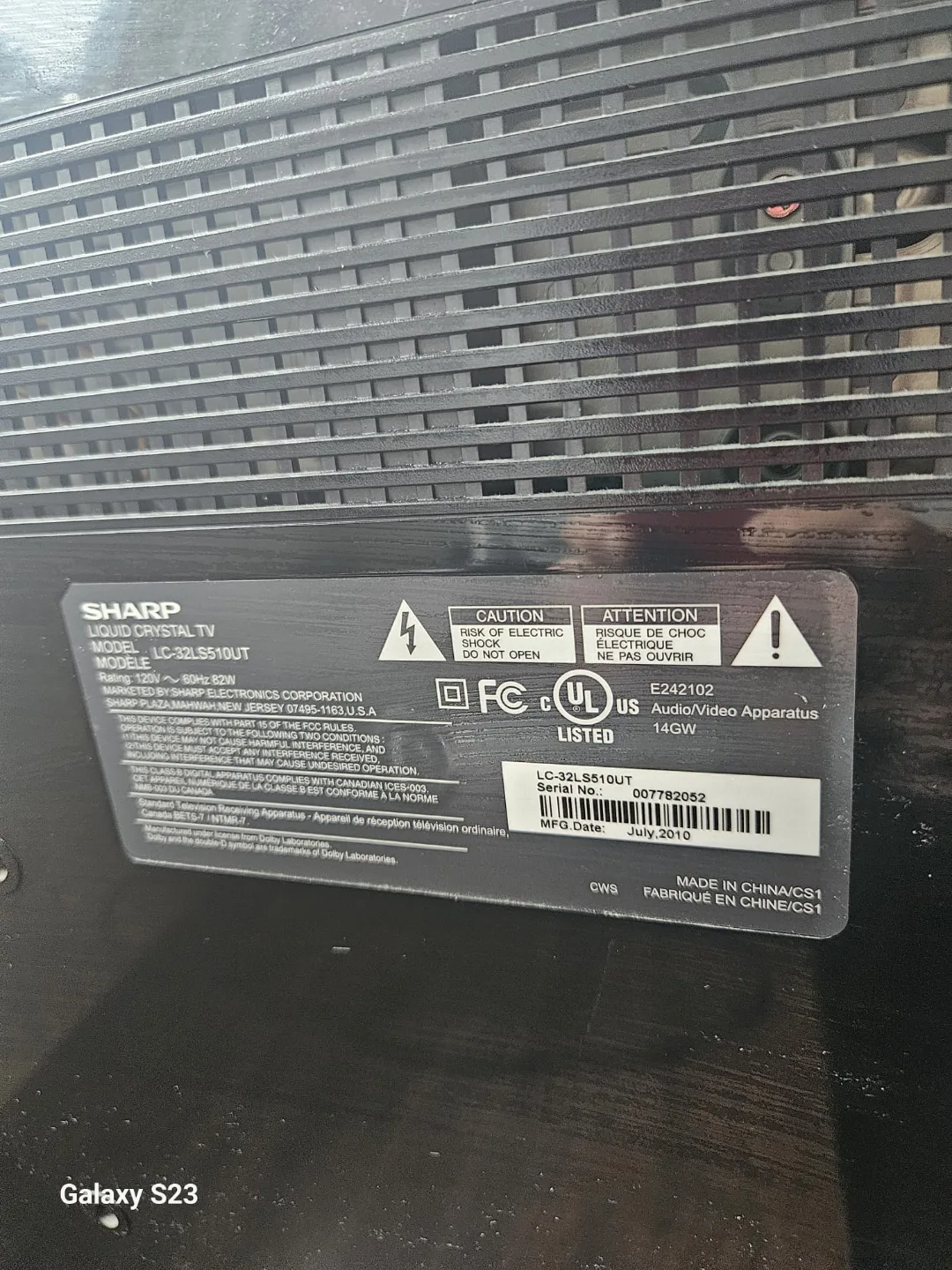 Sharp Aquos TV image indicator(5)