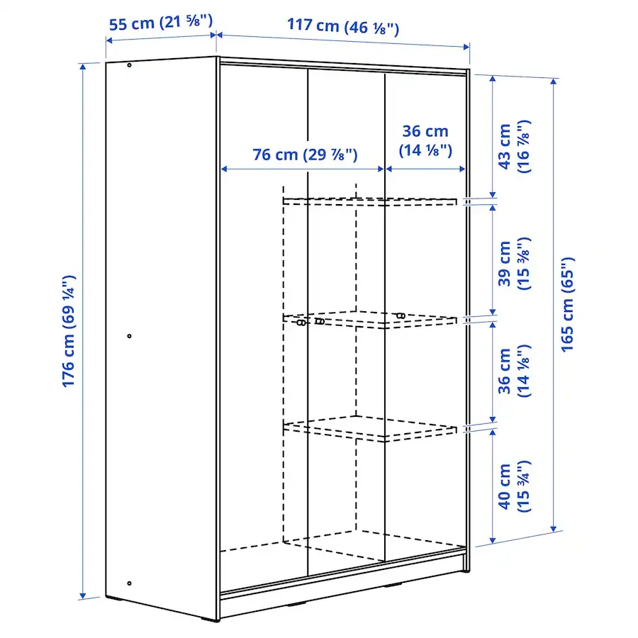 IKEA HEMNES Wardrobe - White - photo 5