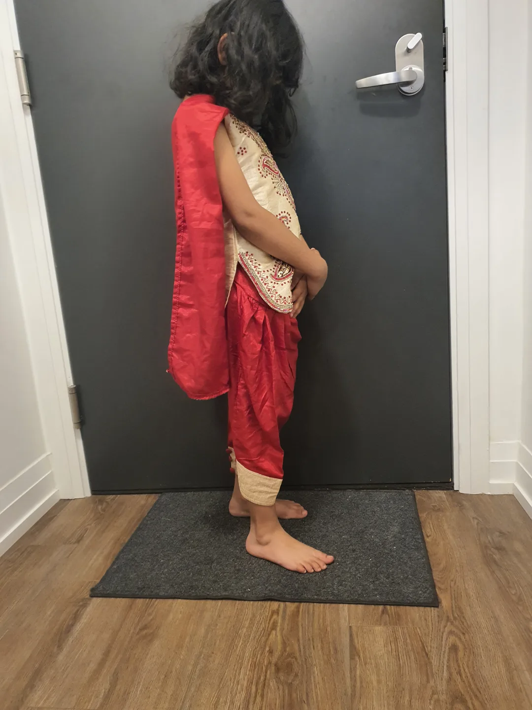 Kids' Red and Beige Punjabi Suit #freecycle image indicator(4)