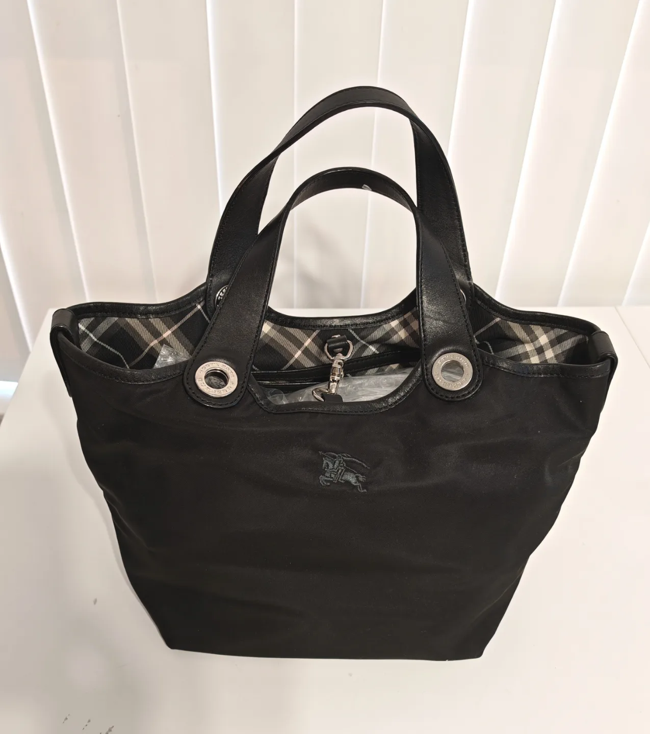 Burberry London Black Tote Bag thumbnail