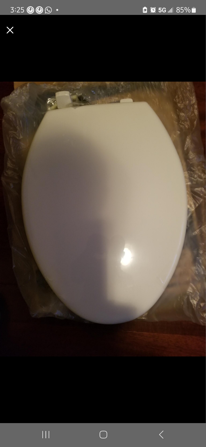 New Bemis Commercial Elongated Toilet Seat - White - photo 2