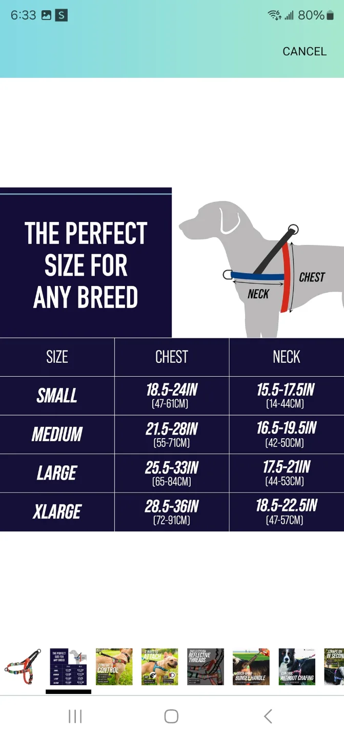 Leashboss Reflective Dog Harness - Small image indicator(4)