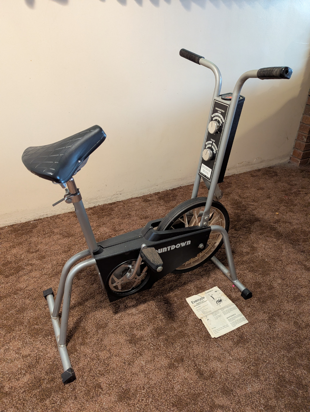 Vintage Countdown Exercise Bike