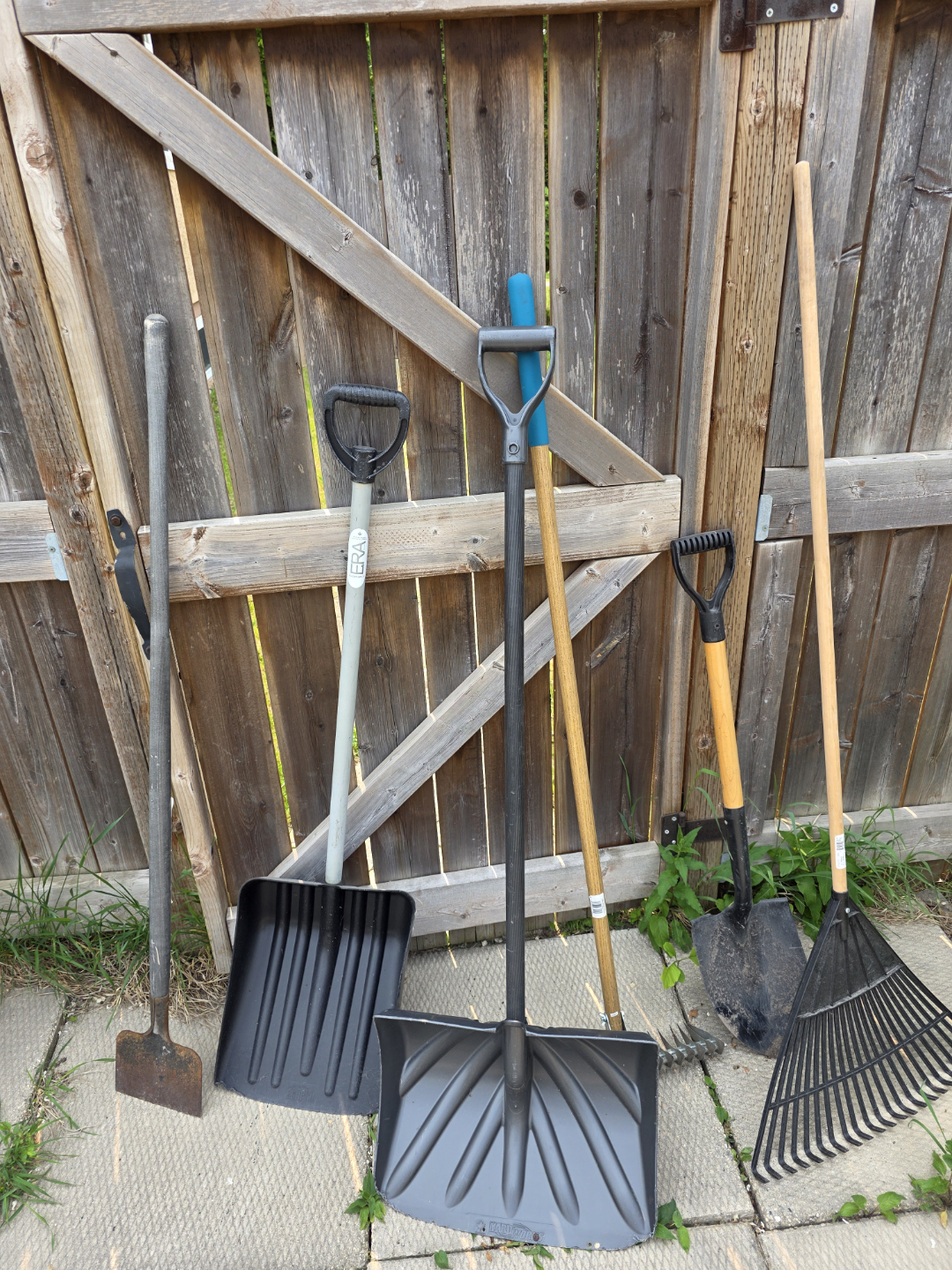 Assorted garden tools
