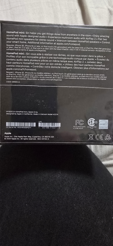 Apple HomePod mini Smart Speaker - Space Grey - New in Box - photo 3