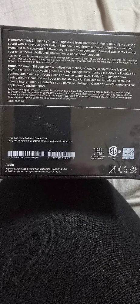 Apple HomePod mini Smart Speaker - Space Grey - New in Box image indicator(3)