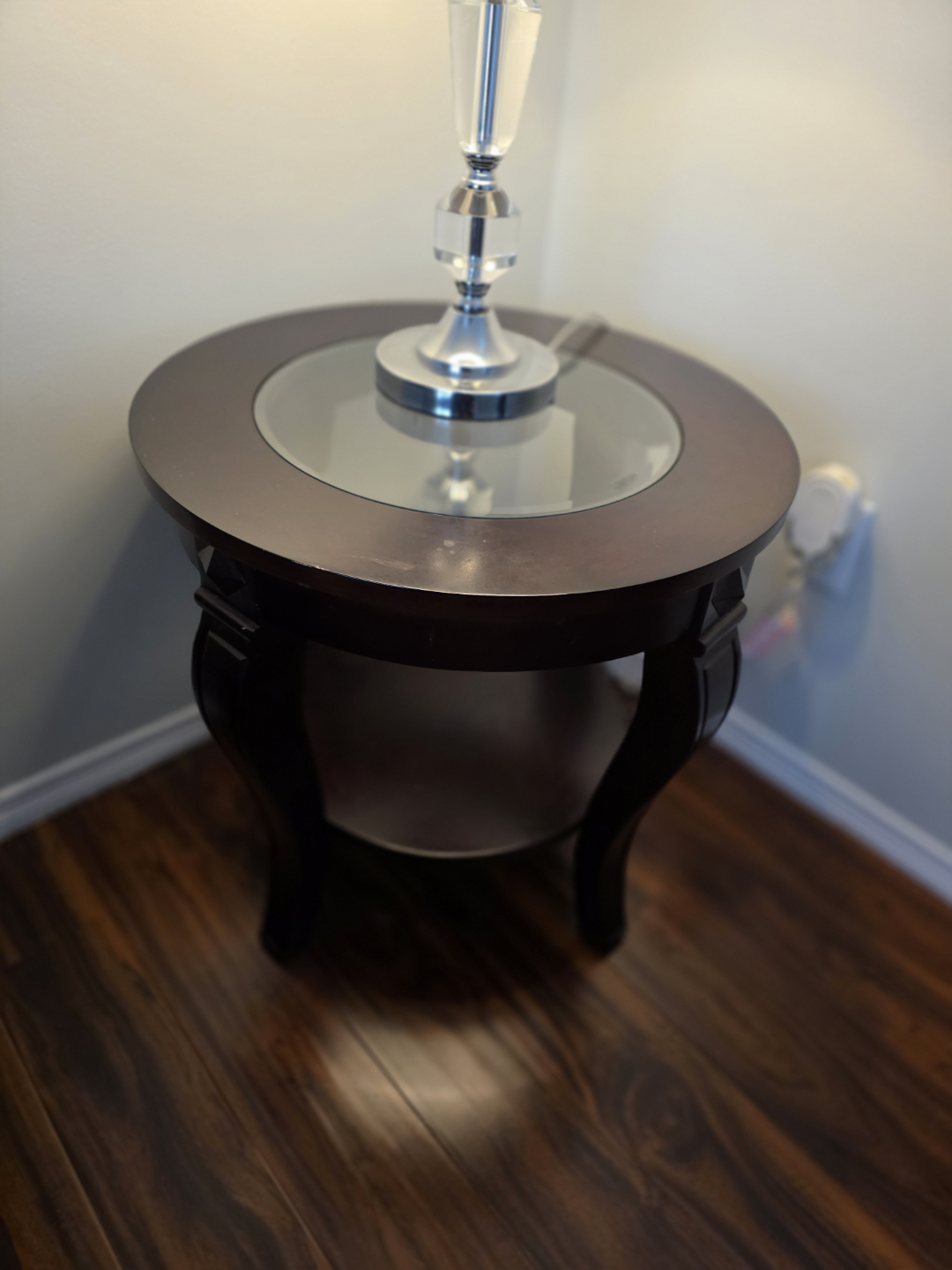 Dark Brown Wood End Table and Coffee Table Set - photo 3