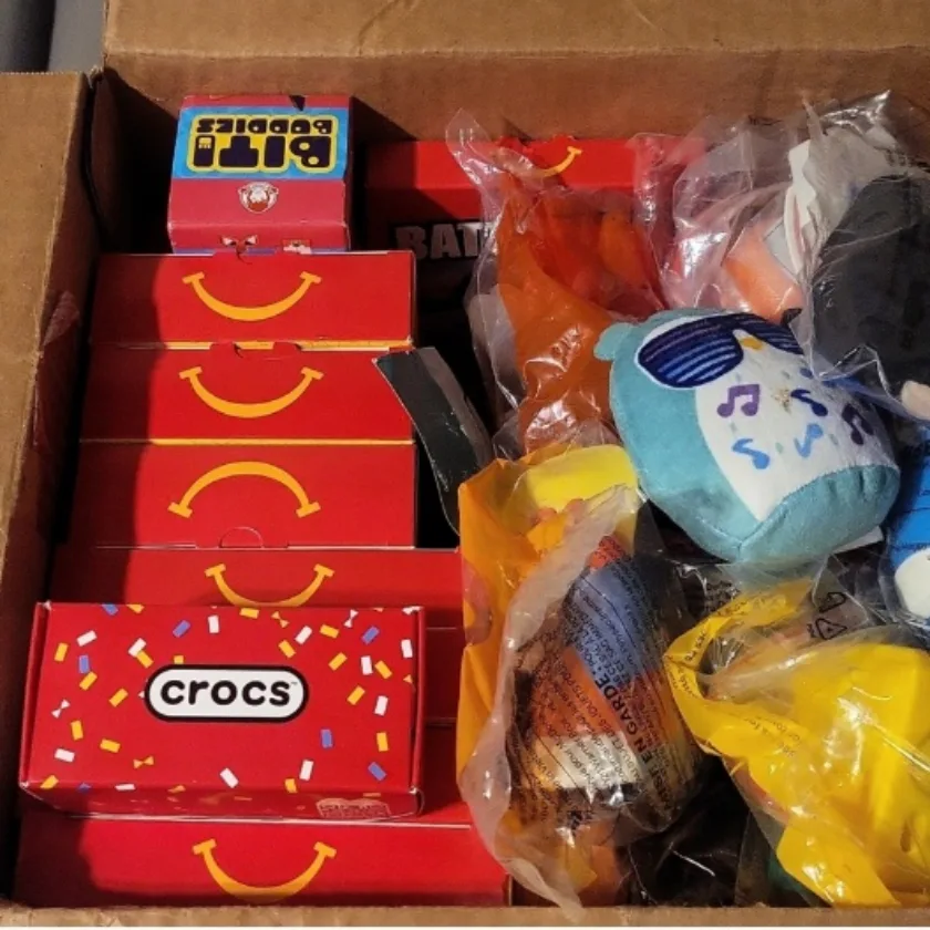 A box full of McDonald's Happy Meal Toys image indicator(2)