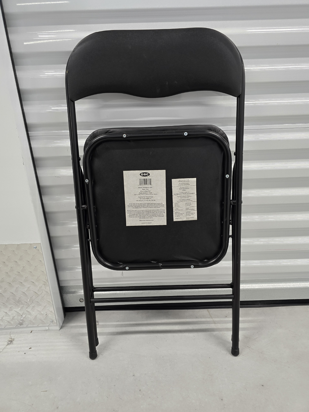 Black Folding Chair
